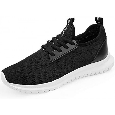 Men's Lightweight Athletic Running Walking Gym Shoes Casual Sports Shoes Black White-8
